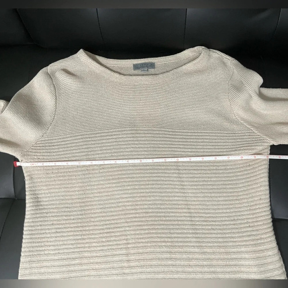 JOSEPH A Cream Color Knit Sweater XL - Picture 7 of 11